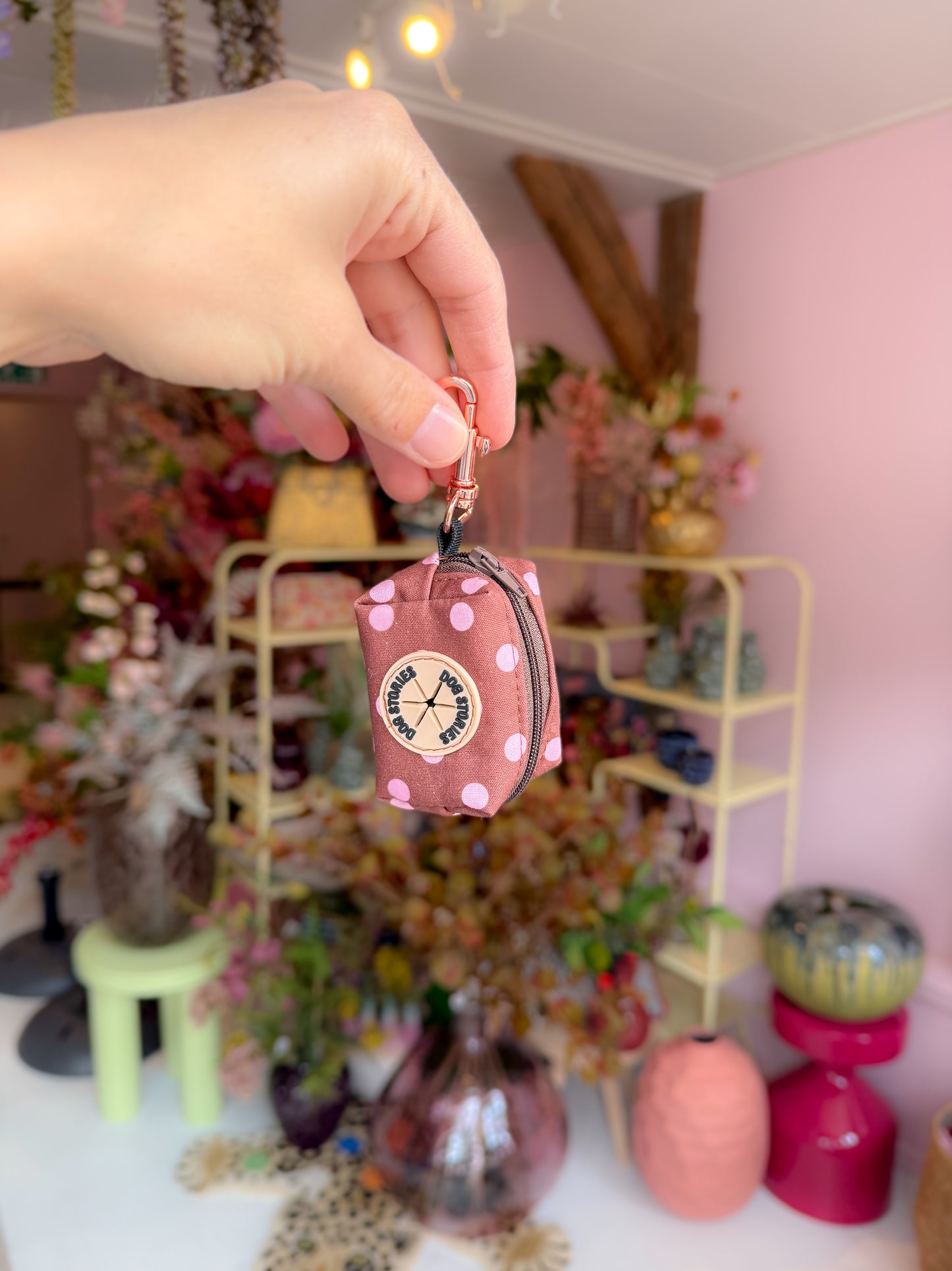 POLKA DOTS - WASTE BAG HOLDER