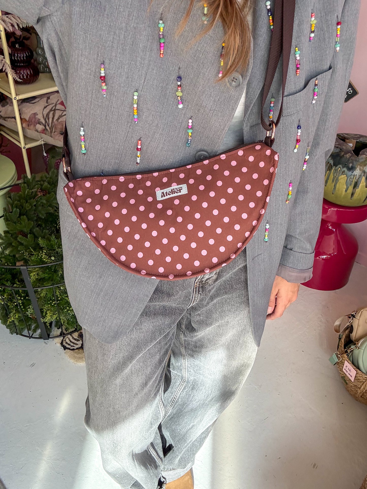 MOON BAG - POLKA DOTS