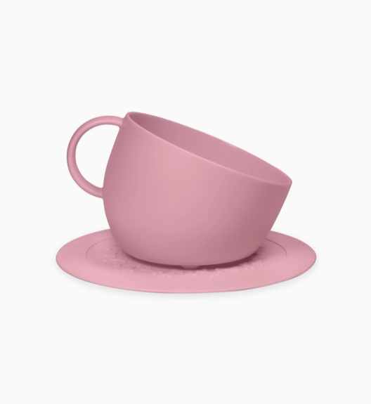 BOWL CUP AND SAUCER - ANTIQUE PINK