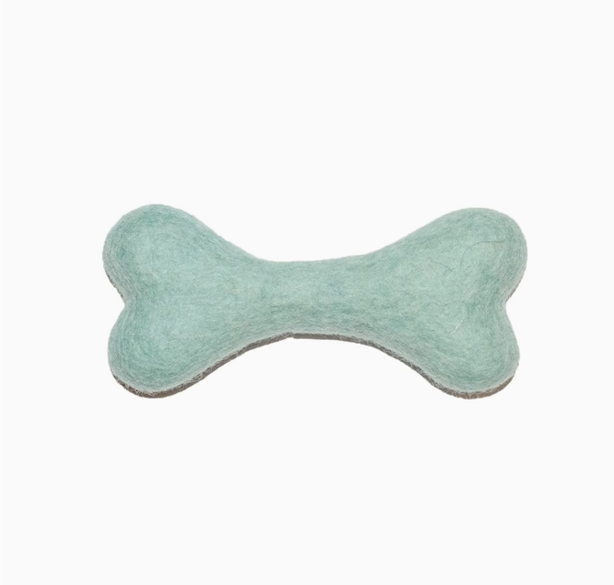 FELT TOY - BONE AQUA